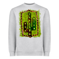 Cactus Leopard Frame Heavyweight Sweatshirt | Teevron