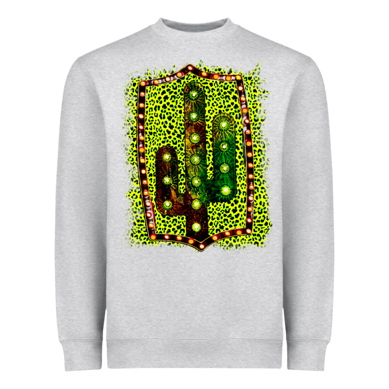 Cactus Leopard Frame Heavyweight Sweatshirt by Bettercallsaul | Teevron