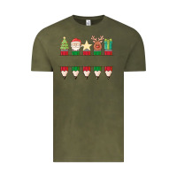 Vintage Olive add your personalization christmas pencils Vintage Tee - MaliasSmallBusiness