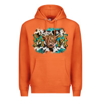 Carrot highland cow mom Premium Hoodie - JahusDesignShop