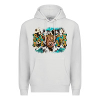 Dove Grey highland cow mom Premium Hoodie - JahusDesignShop