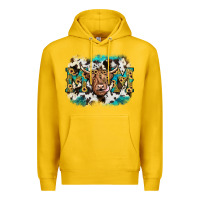 Lemon highland cow mom Premium Hoodie - JahusDesignShop