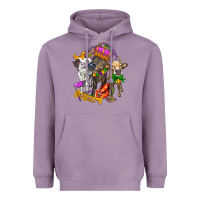 Lavender little cows and mardi gras party olivia Heavyweight Hoodie - OliviaCreatesArt