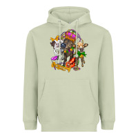 Matcha little cows and mardi gras party olivia Heavyweight Hoodie - OliviaCreatesArt