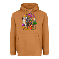 Meerkat little cows and mardi gras party olivia Heavyweight Hoodie - OliviaCreatesArt