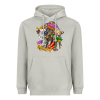 Moon Dust little cows and mardi gras party olivia Heavyweight Hoodie - OliviaCreatesArt