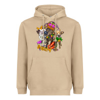 Mushroom little cows and mardi gras party olivia Heavyweight Hoodie - OliviaCreatesArt