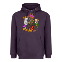 Plum little cows and mardi gras party olivia Heavyweight Hoodie - OliviaCreatesArt