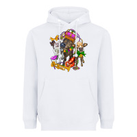 White little cows and mardi gras party olivia Heavyweight Hoodie - OliviaCreatesArt