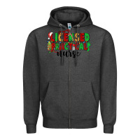 Charcoal Heather licensed practical nurse Zipper Hoodie - CowGirlArtShop