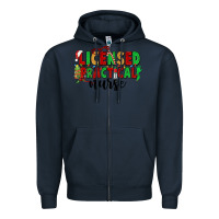 Navy licensed practical nurse Zipper Hoodie - CowGirlArtShop