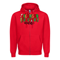 Red licensed practical nurse Zipper Hoodie - CowGirlArtShop