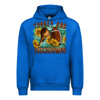 Cobalt Turkey And Touchdowns Urban Hoodie - LillyAllenDesigns