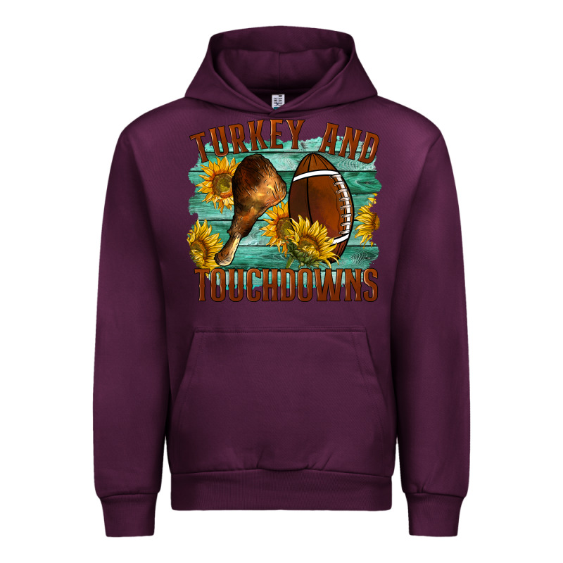 Turkey And Touchdowns Urban Hoodie by LillyAllenDesigns | Teevron