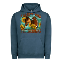 Pigment Midnight Navy Turkey And Touchdowns Urban Hoodie - LillyAllenDesigns