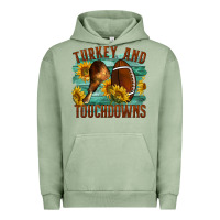 Pigment Oil Green Turkey And Touchdowns Urban Hoodie - LillyAllenDesigns