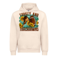 Sandshell Turkey And Touchdowns Urban Hoodie - LillyAllenDesigns