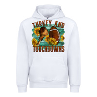 White Turkey And Touchdowns Urban Hoodie - LillyAllenDesigns