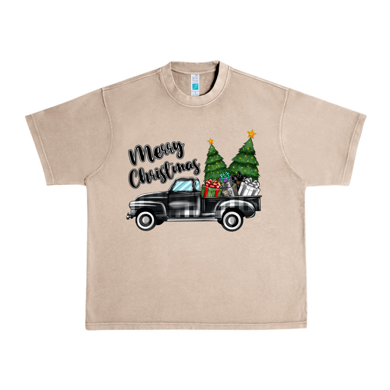 Merry Christmas Truck Urban Heavy Tee by MaliasSmallBusiness | Teevron