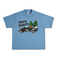Pebble Blue merry christmas truck Urban Heavy Tee - MaliasSmallBusiness
