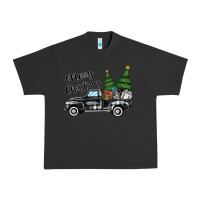 Pigment Black merry christmas truck Urban Heavy Tee - MaliasSmallBusiness