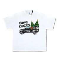 White merry christmas truck Urban Heavy Tee - MaliasSmallBusiness