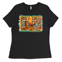 Black cactus western leopard Ladies Tee - AdoDesignShop