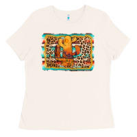 Bone cactus western leopard Ladies Tee - AdoDesignShop