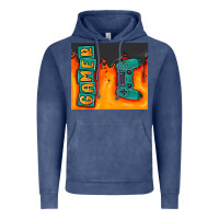 Vintage Denim gamer Vintage Hoodie - MaliasSmallBusiness
