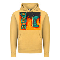 Vintage Mustard gamer Vintage Hoodie - MaliasSmallBusiness
