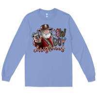 Colony Blue cowboy christmas Long Sleeve Tee - SublimationCraftShop