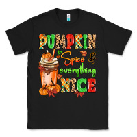 Black Pumpkin Spice And Everything Nice Classic Tee - MaliasSmallBusiness
