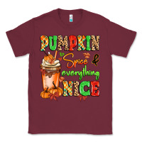 Burgundy Pumpkin Spice And Everything Nice Classic Tee - MaliasSmallBusiness