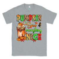 Heather Grey Pumpkin Spice And Everything Nice Classic Tee - MaliasSmallBusiness