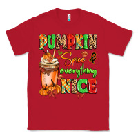 Red Pumpkin Spice And Everything Nice Classic Tee - MaliasSmallBusiness