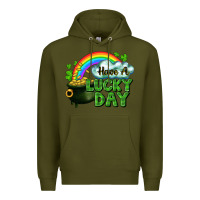 Army Green Have a lucky day Premium Hoodie - CowGirlArtShop
