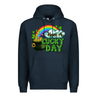 Navy Have a lucky day Premium Hoodie - CowGirlArtShop