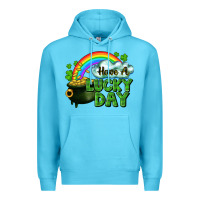 Ocean Blue Have a lucky day Premium Hoodie - CowGirlArtShop