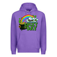 Purple Have a lucky day Premium Hoodie - CowGirlArtShop