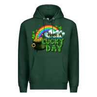 Sports Green Have a lucky day Premium Hoodie - CowGirlArtShop