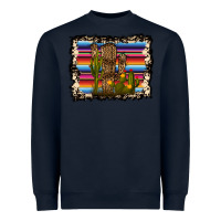Navy Serape Cactus Heavyweight Sweatshirt - Bettercallsaul