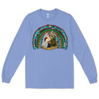 Colony Blue holy family rainbow Long Sleeve Tee - RanaPortraitStore