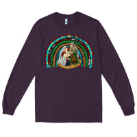Plum holy family rainbow Long Sleeve Tee - RanaPortraitStore