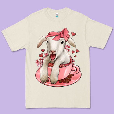Valentines Day Lamb Premium Tee Designed By Jasminsmagicworld