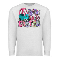 Oatmeal Heather Easter Day Rollin into Easter toddler car Premium Sweatshirt - OliviaCreatesArt