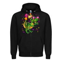 Black birthday t rex pink Zipper Hoodie - CowGirlArtShop