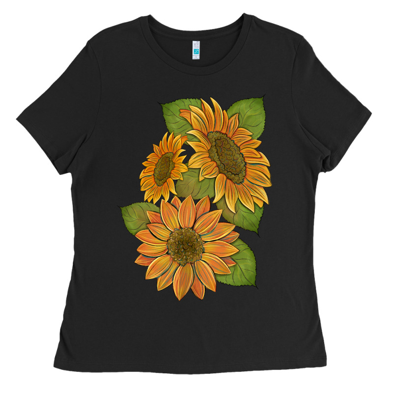 Sunflowers B Ladies Tee by Artiststas | Teevron