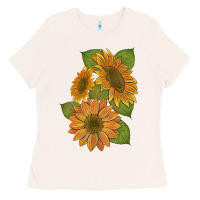 Bone sunflowers b Ladies Tee - Artiststas