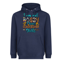 Navy i am not bossy i have leadership skills Heavyweight Hoodie - OliviaCreatesArt