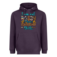 Plum i am not bossy i have leadership skills Heavyweight Hoodie - OliviaCreatesArt